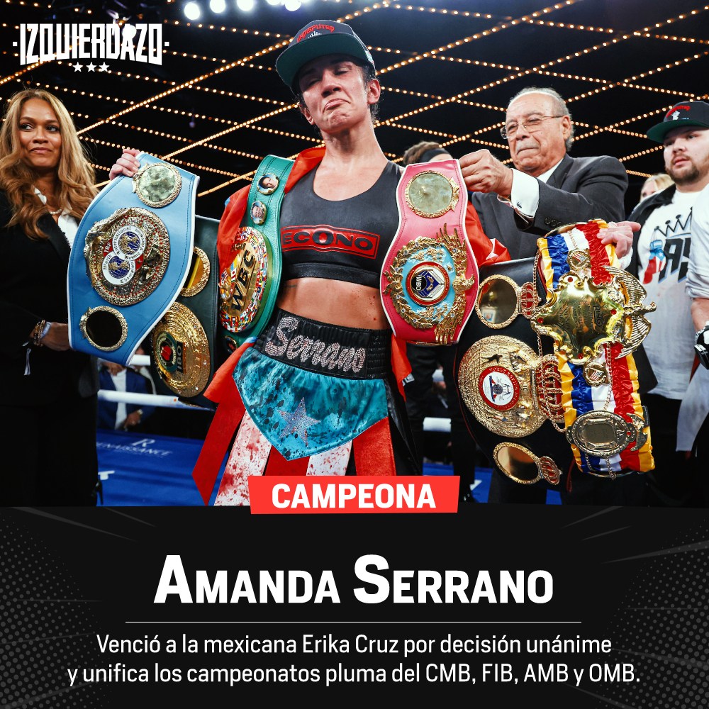 ¡Qué guerra! 

Honor a quien honor merece, Amanda Serrano #SerranoCruz