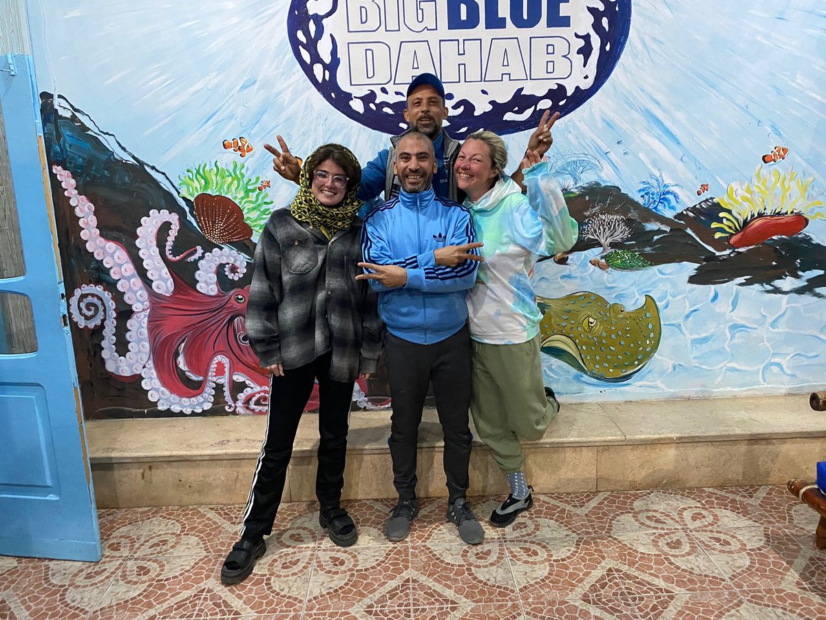 'Ready for your next underwater adventure? Look no further! Book your dive holiday with #BigBlueDahab and explore the breathtaking beauty of the Red Sea. Our experienced team will ensure a safe and unforgettable experience. #diving #holidaygoals 🌊🐠💦 Book now! 📩'