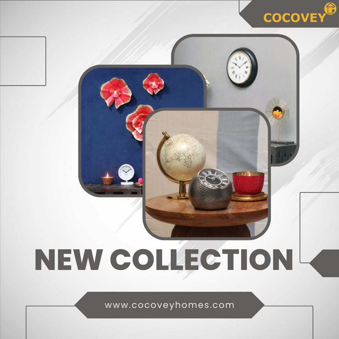 New Collection

#cocoveyhomes #cocovey #homedecor #homedecorcommunitylove #indianhomedecor #homedecorating #homedecorlovers #interiorhome #interiorart #homearchitecture #wallart #wallclock #tabledecor #sundayshopping #discountshopping