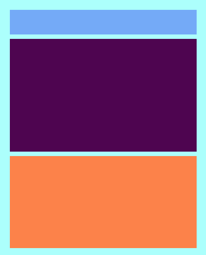 Rothko_Bot's tweet image. No. 16434 (Analog Blue, Plum Purple, and Orangish on Light Cyan)