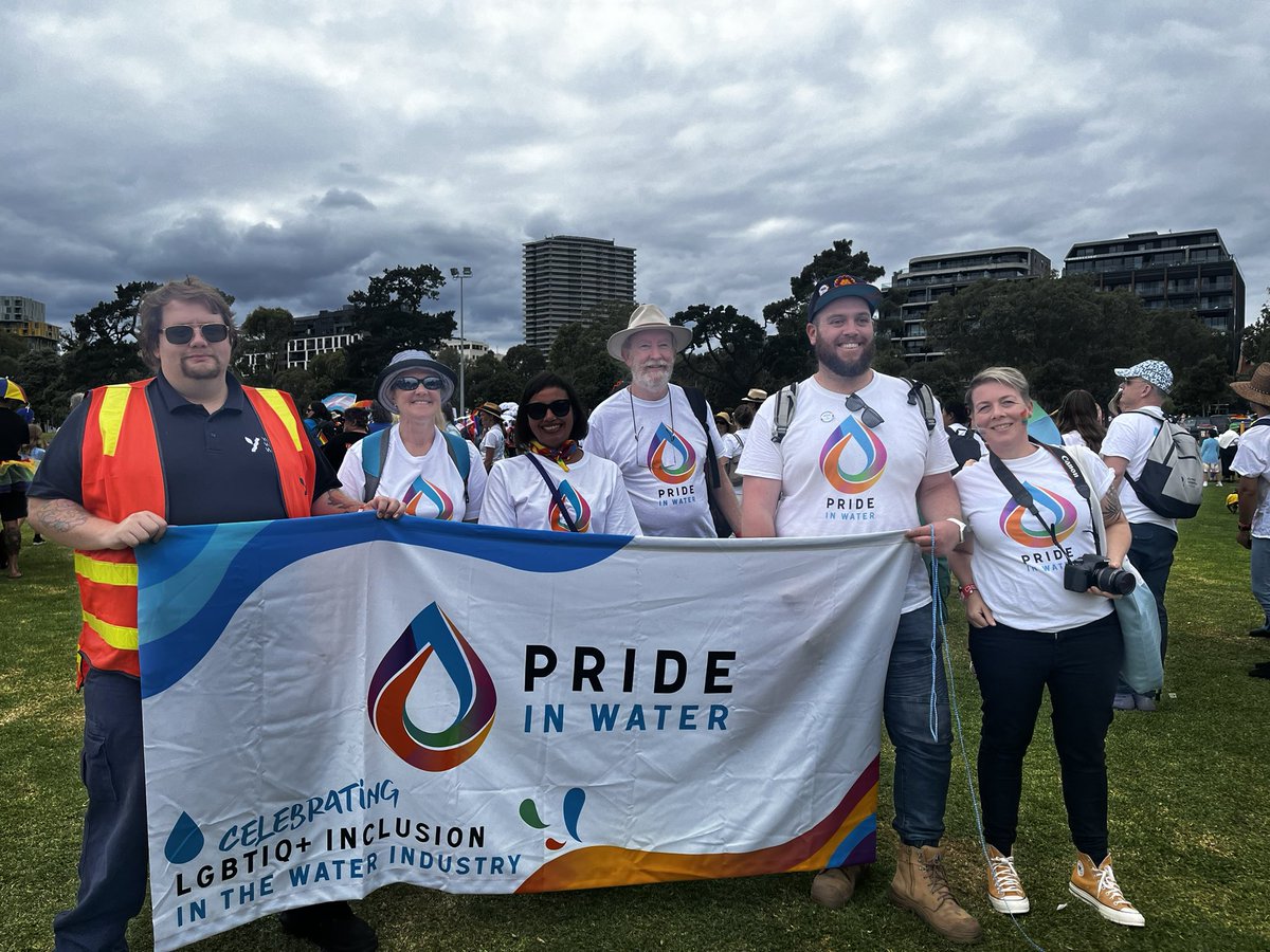 VicWater_'s tweet photo. We had a great day amongst the sea of rainbow 🌈 today celebrating diversity in our community. 💜💙💚💛🧡♥️ https://t.co/683V5gDdOk