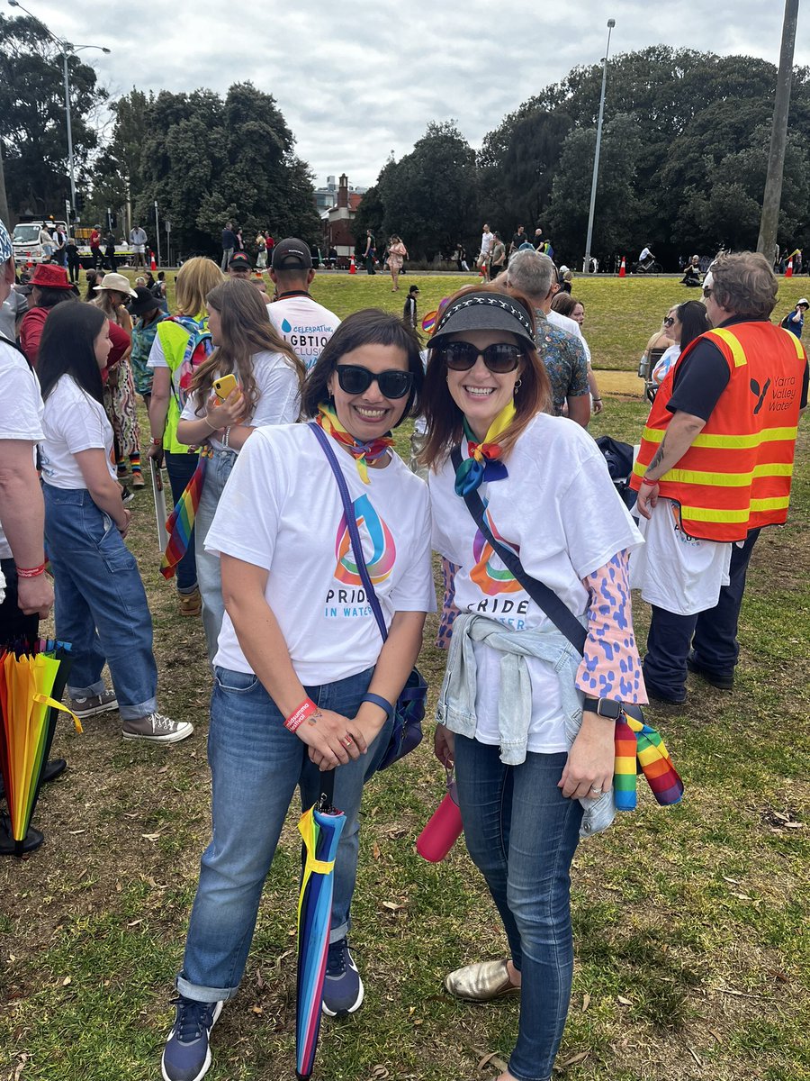 VicWater_'s tweet photo. We had a great day amongst the sea of rainbow 🌈 today celebrating diversity in our community. 💜💙💚💛🧡♥️ https://t.co/683V5gDdOk
