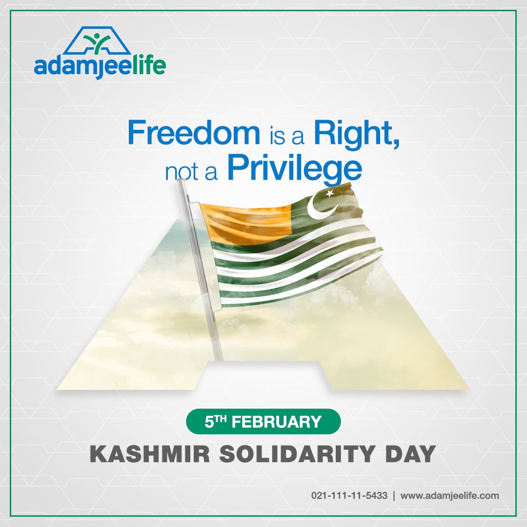 Adamjee_Life's tweet image. Adamjee Life stands in solidarity with our brothers and sisters suffering in Kashmir. 

Let’s all be determined so the people of Kashmir can once again cherish life by realizing their freedom!

#AdamjeeLife #KashmirDay #5thFeb #Freedom #Solidarity