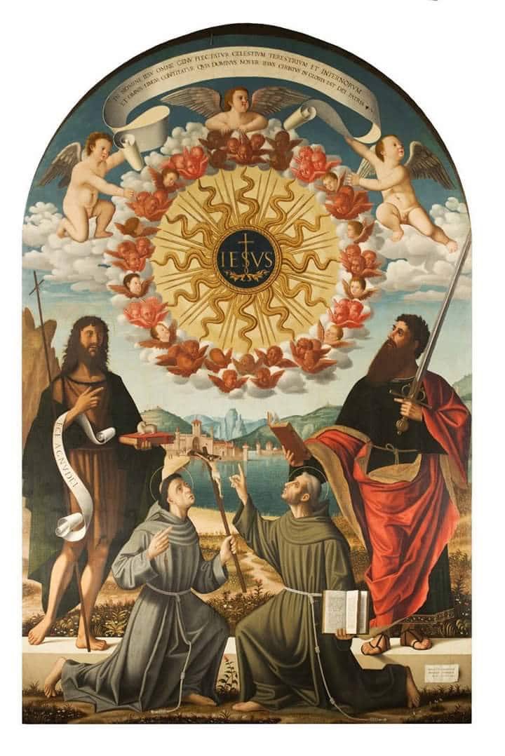 1romancatholic's tweet image. The Church is assailed by fierce enemies from within and without. The World in Danger can be saved by the #HolyName of #Jesus. 

The Name of Jesus is the shortest, the easiest and the most powerful of prayers. 

Everyone can say it, even in the midst of this daily work.