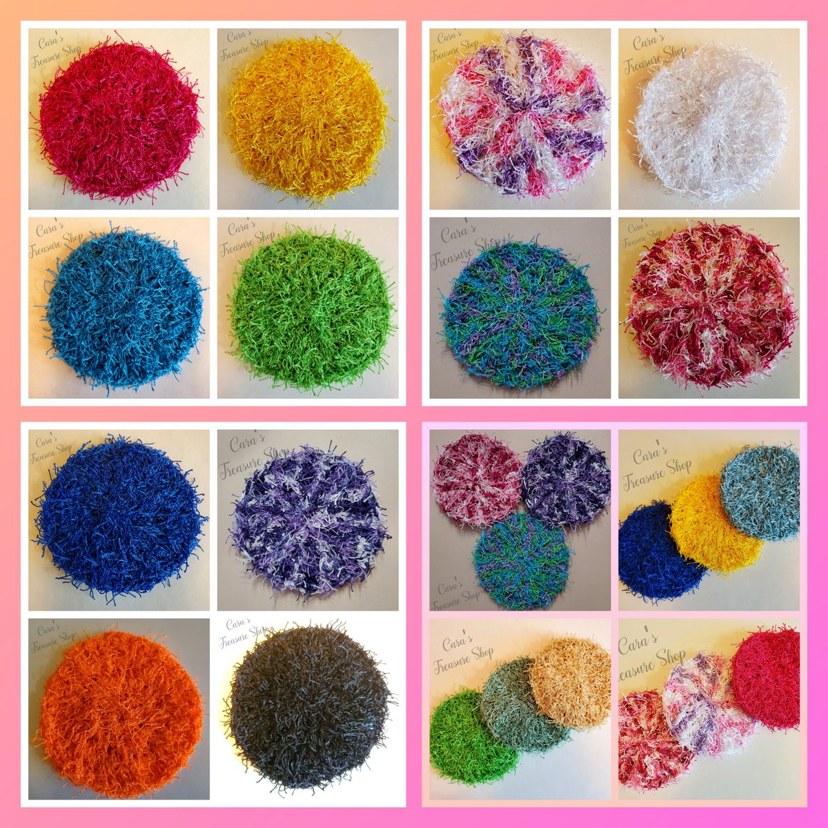 Crochet Dish Scrubbies are great for your home, office, car, garage, camper and wherever else you may need a tough little cleaner! 🫧🫧

Find them here!
Etsy: Carastreasureshop.etsy.com
Amazon: Amazon.com/shops/Carastre…
AmazonCanada: Amazon.ca/shops/Carastre…