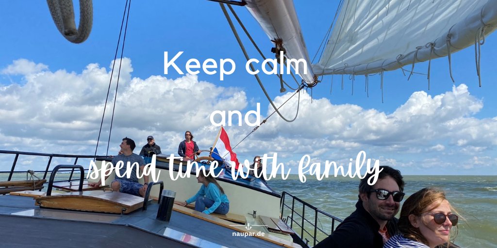 Zeit für ein Wochenende mit der Familie 🥰⛵

#nauparde #sundayquote