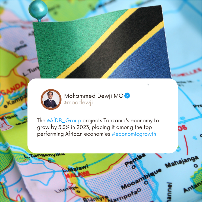 MeTL_Group's tweet photo. Thriving in the land of opportunity Tanzania's economy is projected to grow by 5.3% this year, putting us among the top African powerhouses!
#Mo #MeTL #MoQuotes #MoTweets #MoTunagusaMaishaYako https://t.co/6croosq60l