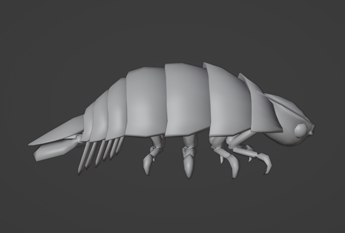 Rodaraujo's tweet photo. In an attempt to share more of the work in progress of the Hard Shelled game, here is a new Giant Isopod enemy #screenshotsaturday https://t.co/HVk4k1yE7U