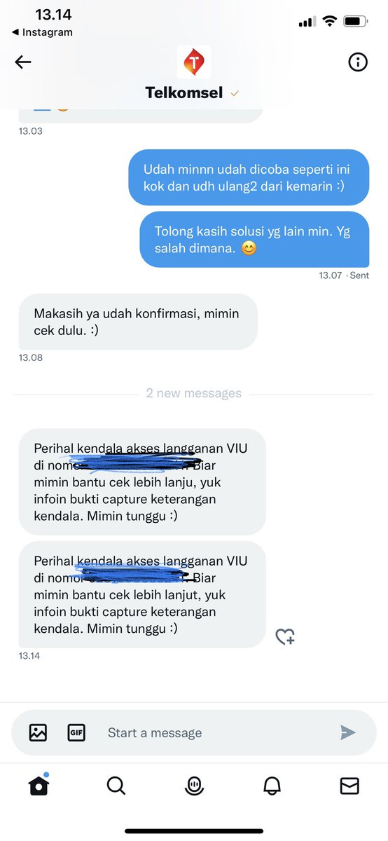 Viennieee's tweet photo. @Telkomsel Tolong ini kenapa bot yang bales dah minnnn. Ini helpful or not sih mimin2 nya :( kecewa deh bayar mahal2 gabisa dipake dikira uang jatuh dr langit gitu ya :(( https://t.co/ZycFbTRYkV