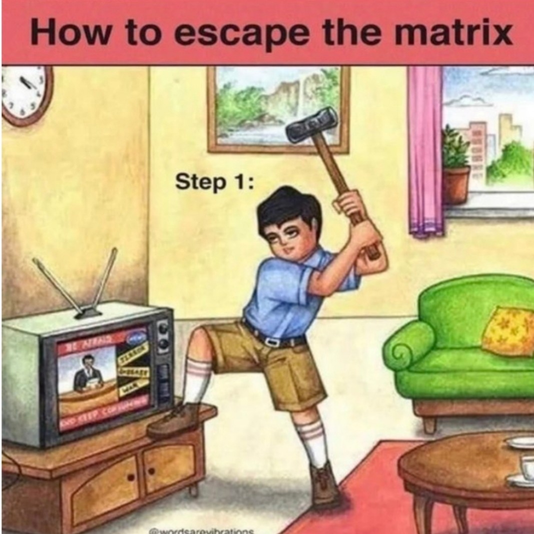 Throw away your TV and live a free and healthy life. The media is the virus that needs to be eliminated.

#FreeSpeech #Freedom #PoliceState #NewWorldOrder #Tyranny #FakeNews #FakeScience #Scientism #GlobalWarmingHoax #GlobalWarmingisfake #ClimateChangeisFake #ClimateChangeHoax