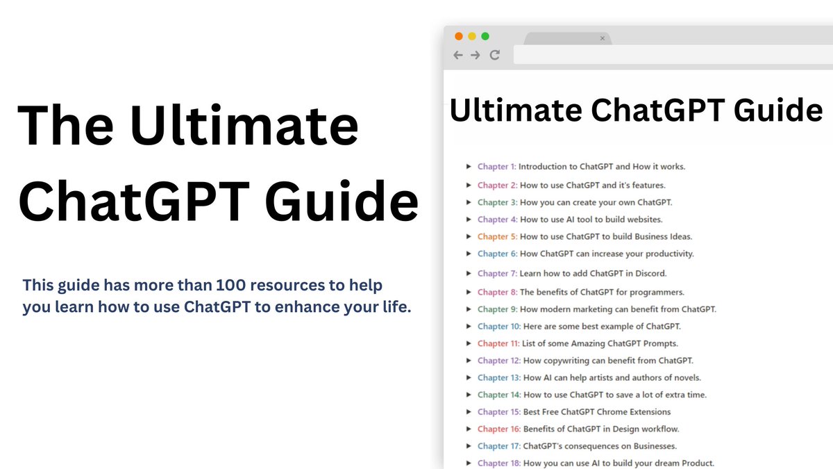 Everyone’s using ChatGPT. So I built "The Ultimate ChatGPT Guide" for
