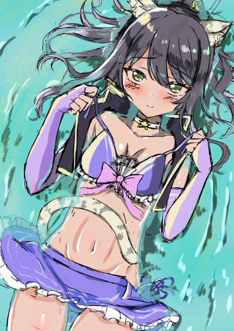 ジャケット開かせるより素直に水着のブラ紐?持たせる方がスケベ偏差値高いのでは? 