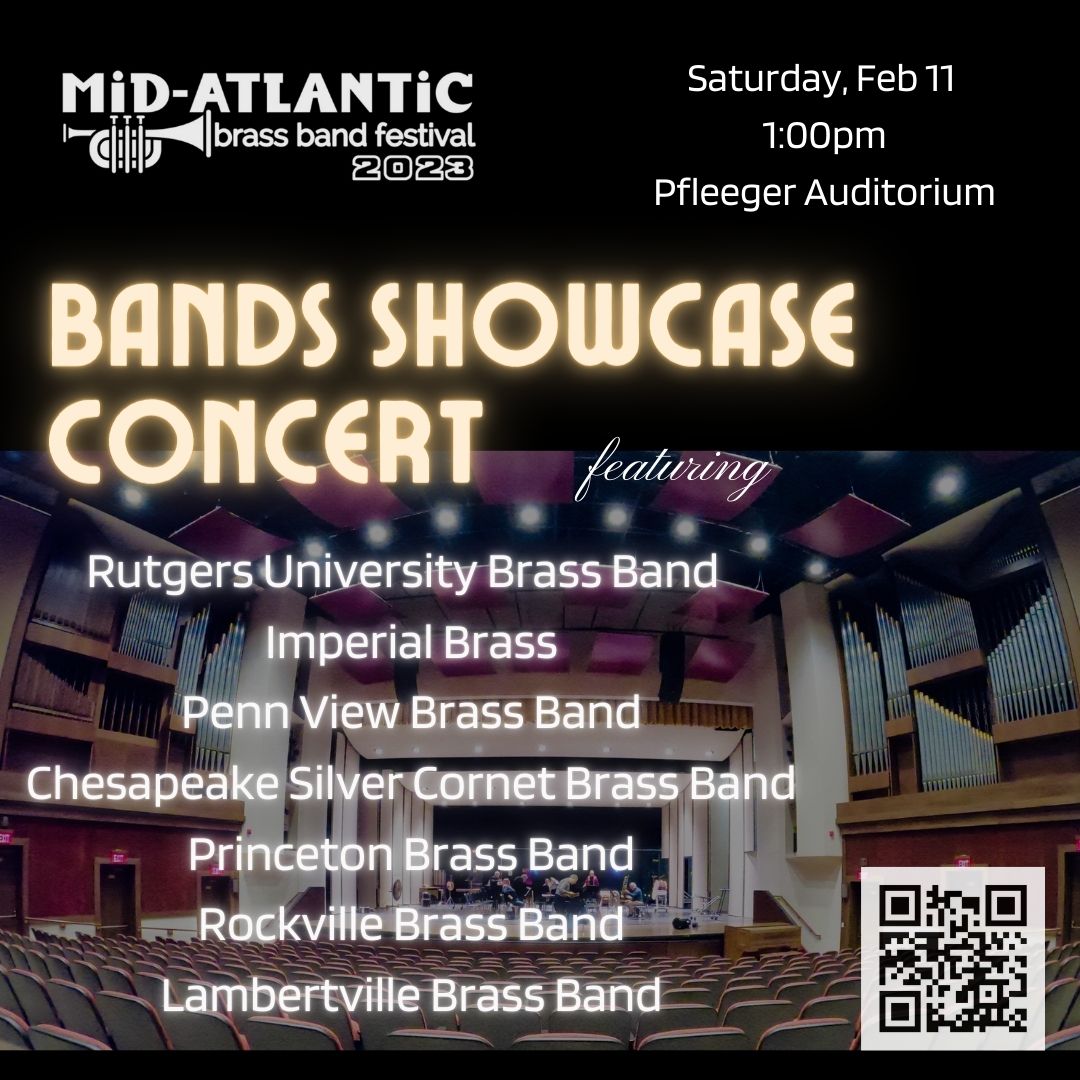 Come see the LARGEST brass band #concert on the east coast featuring bands from NJ, PA, DE, &amp; MD this Sat, 2/11 at 1pm.

Tickets are $25 and give access to Saturday's Bands Showcase Concert as well as Sunday's Gala Concert! 
ci.ovationtix.com/35360/producti…

<a href="/rockvillebb/">Rockville Brass Band</a> <a href="/PrincetonBrass/">Princeton Brass Band</a>