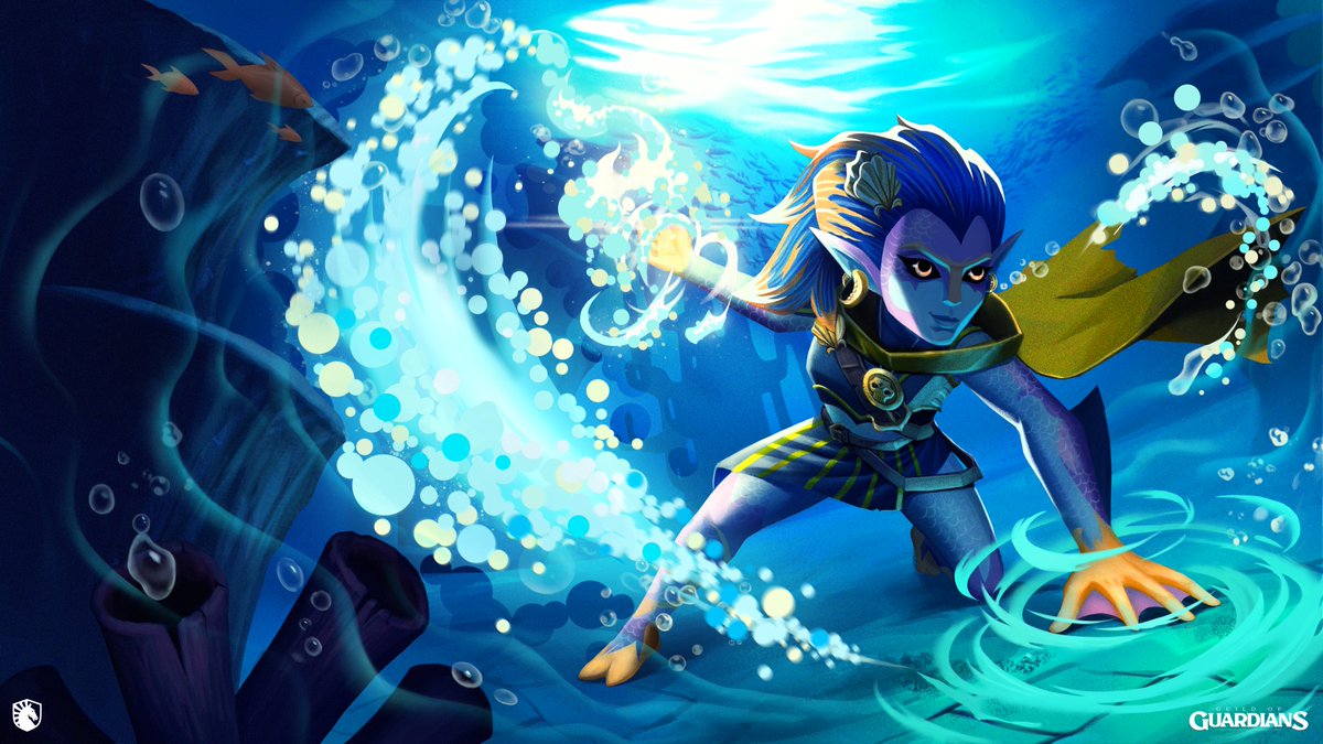 🧜‍♀️ 𝐀𝐔𝐑𝐎𝐑𝐀, 𝐓𝐇𝐄 𝐔𝐍𝐒𝐄𝐄𝐍 𝐂𝐔𝐋𝐏𝐑𝐈𝐓 🧜‍♀️

Armed with bombs of Umbrus, Aurora strikes when the enemy least expects it. A master of stealth, she aids the Imperials in &amp; out of battle. ⚔️

<a href="/TeamLiquid/">Team Liquid</a> X <a href="/GuildOfGuardian/">GuildOfGuardians</a> 
#GOGesports #LETSGOLIQUID