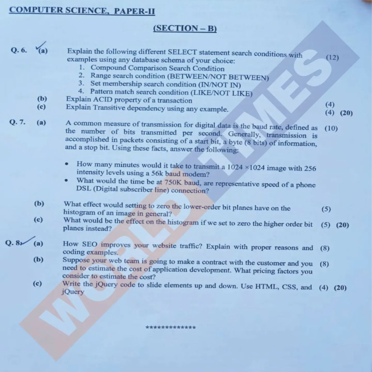 Writing_loverr's tweet image. CSS 2023 (Computer Science) Paper II

#css #cssaspirants2023 #computerscience #paper2 
#css2023 #css2024 #cssaspirants2024