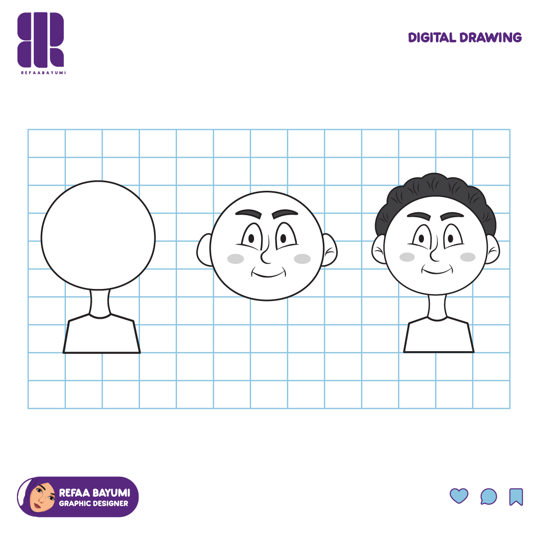 Refaa_ba's tweet photo. 🔹️رسم شخصية كرتونية على الاليستريتور https://t.co/pyVLCpu2ch