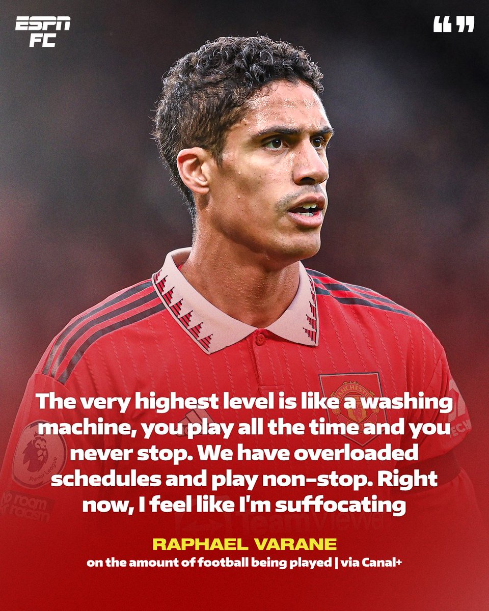 ESPN FC on Twitter "Is there too much football being played? 🤔"