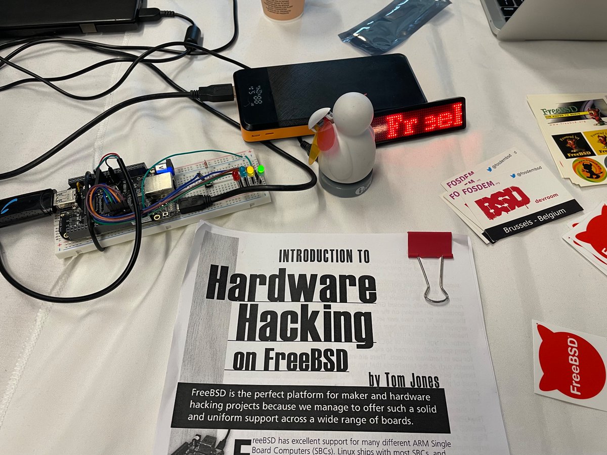 dgoodkin's tweet image. #FreeBSD at FOSDEM Day 2!