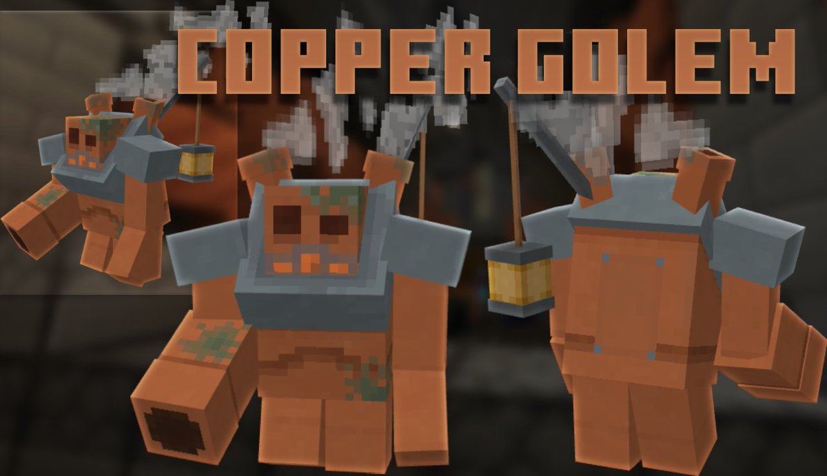 The Copper Golem is Done! :)
#Minecraft #pixelart #art #3dartist #3dart #artistontwitter #minecraftfanart #pixelartist #coppergolem