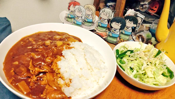 きょーはかれーのきぶんだったのょゆるちゃたちー( ˘ω˘) 