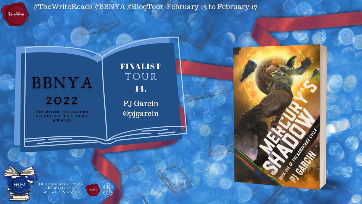 WriteReadsTours's tweet photo. 📣BBNYA TOUR STARTING📣
The book placed 14th in #BBNYA2022 MERCURY'S SHADOW by P.J. Garcin is on #MiniBlogTour with us for the next 5 days!
Keep your eyes peeled for all the posts by our amazing #BookBloggers! #MercurysShadow #TheWriteReads #BBNYA2022 @BBNYA_Official @pjgarcin https://t.co/kyA6MvTwv3
