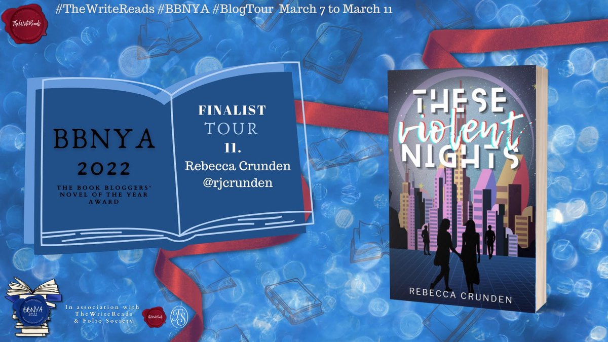 WriteReadsTours's tweet photo. 📣BBNYA TOUR STARTING📣
THESE VIOLENT NIGHTS by Rebecca Crunden, the 11th place in #BBNYA2022 is on #MiniBlogTour with us for the next 5 days!
Keep your eyes peeled for all the posts by our amazing #BookBloggers! #TheseViolentNights #TheWriteReads @BBNYA_Official @rjcrunden https://t.co/w90Wp3R8Xa