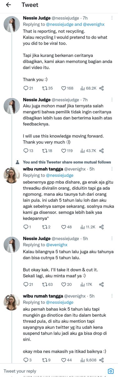 wahkerensih's tweet photo. Tolong hire siapapun yang bisa bikin draft permintaan maaf dan bantu ajarin mbak ini tata cara nyomot konten orang 🙏 https://t.co/kISxqT7UfI