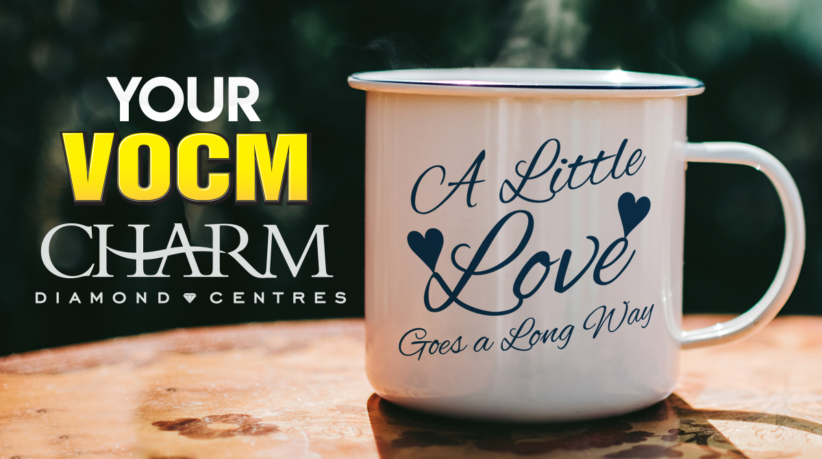 A little love… can go a long way!

Showing someone you love them doesn't always have to be a grand gesture. The little things can certainly add up! 

This week, during Your VOCM Drive the little things and you could win BIG.... $250 Charm Diamond Centres Gift Card