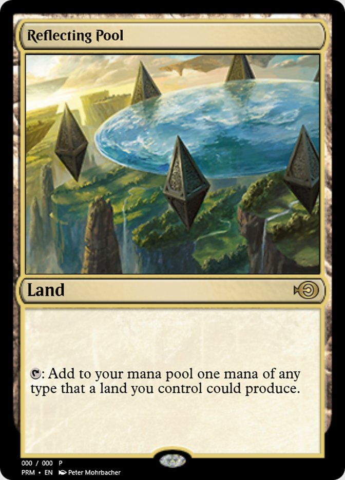mtg_fetcher's tweet image. #ReflectingPool
{T}: Add one mana of any type that a land you control could produce.