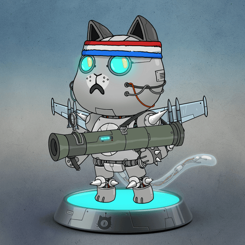 CatboticaSales's tweet photo. Catbotica #5149 Rarity# 5175
 Sold for 0.065Ξ #NFT #NFTs #NFTsales #ethernet #cryptoart #Meta #design #minted https://t.co/xjsHL6XKi9