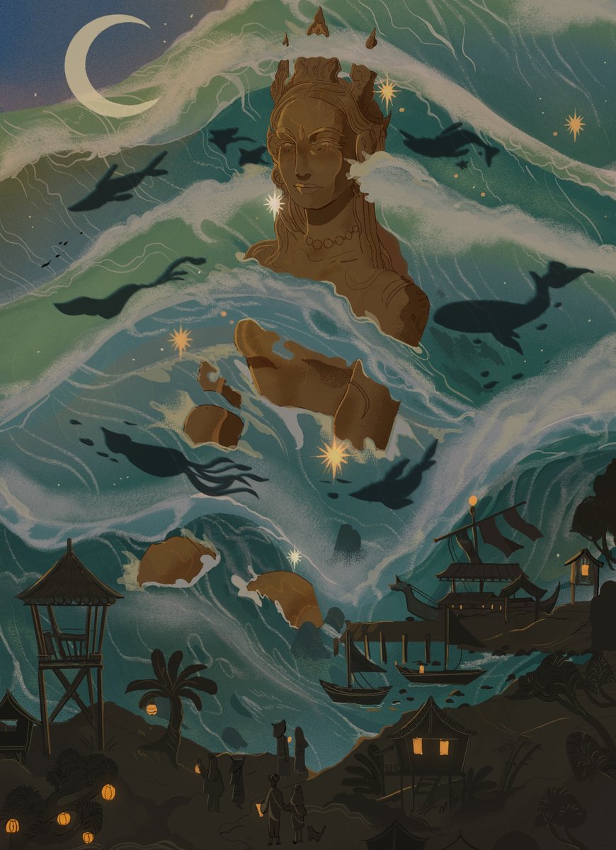 sethpuertoluna's tweet photo. my southeast asian worldbuilding art 🐃🪷 https://t.co/2ARAAI7Pbp