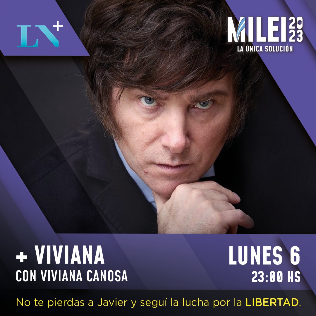 JMilei's tweet photo. HOLA A TODOS...!!!
Muchas gracias @vivicanosaok por invitarme a tu debut en @lanacionmas .
A romperla toda...!!!
VIVA LA LIBERTAD CARAJO https://t.co/iqA31WmrNG
