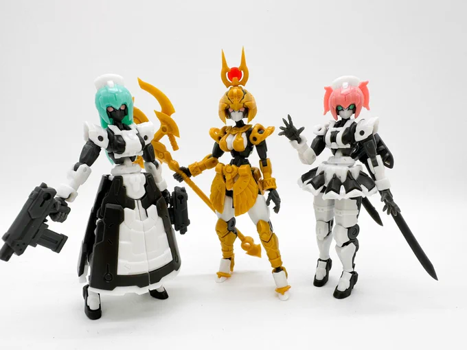 アーマードパペット イシスかわいい。スフィンクスの色分けが良くて素組でも十分だ。 