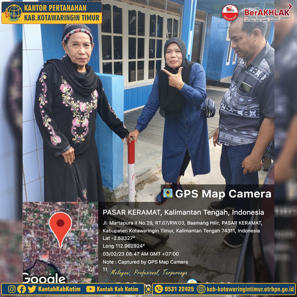 KantahKabKotim's tweet photo. Halo #SobATRBPN Kotim,
Masih dalam rangka GEMAPATAS berikut ini adalah beberapa potret pemasangan patok tanda batas tanah di Kel. Baamang Hilir Kec. Baamang
.
.
#GEMAPATAS
#AyoPasangPatok
#AntiCekcok #AntiCaplok
#SatuJutaPatokuntukIndonesia https://t.co/uaQvzrofnN