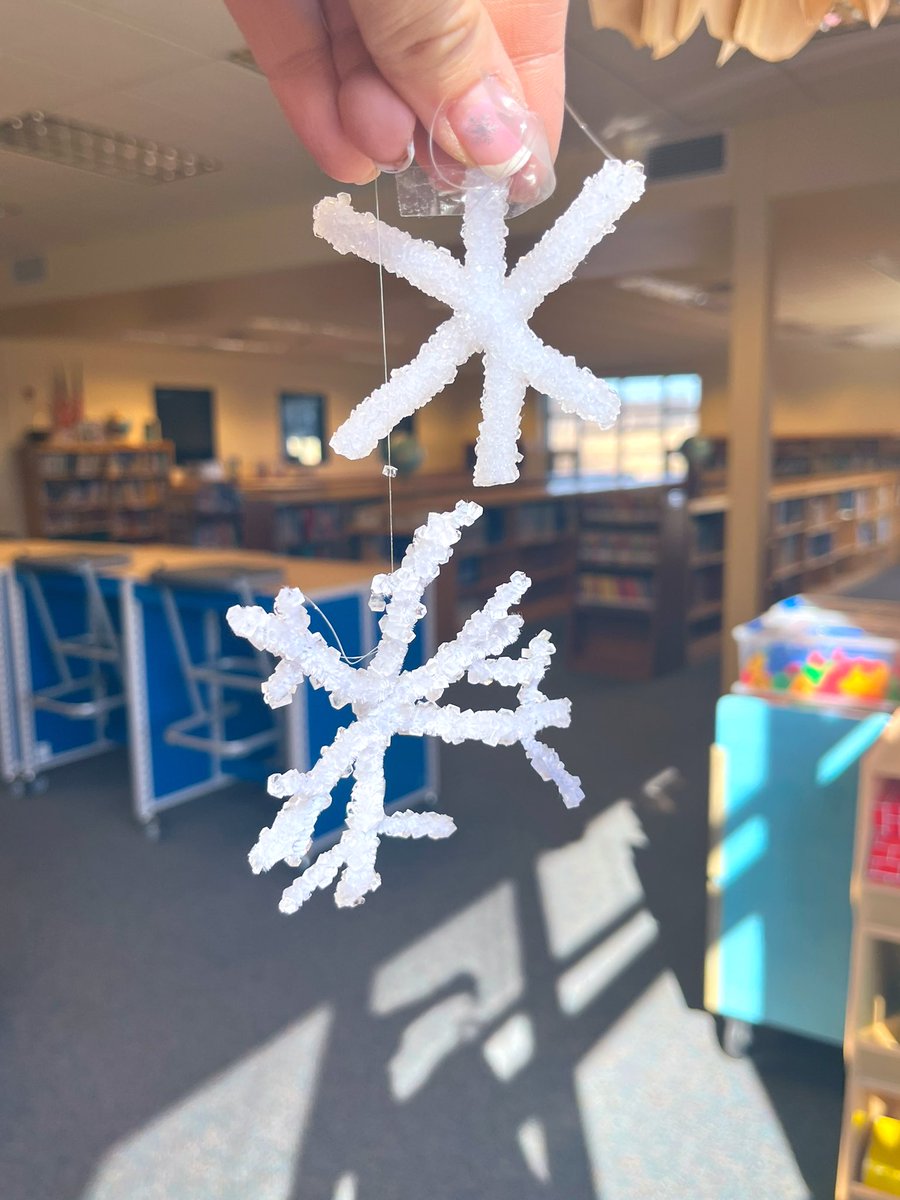 laura_mihalko's tweet photo. Sixth Grade took their snowflake research a step further and used some chemistry skills to create snow crystals! Simply beautiful! ❄️ @MV_Knights @MrsB201 @tel71384 @trtomasko #MVRe-Energized https://t.co/mR1kHb7Sz5