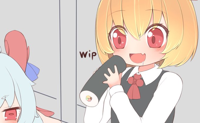 途中経過
7日にもバレンタインにも間に合いそうにないですが
ルーミアちゃんとフランちゃん描いてます。 