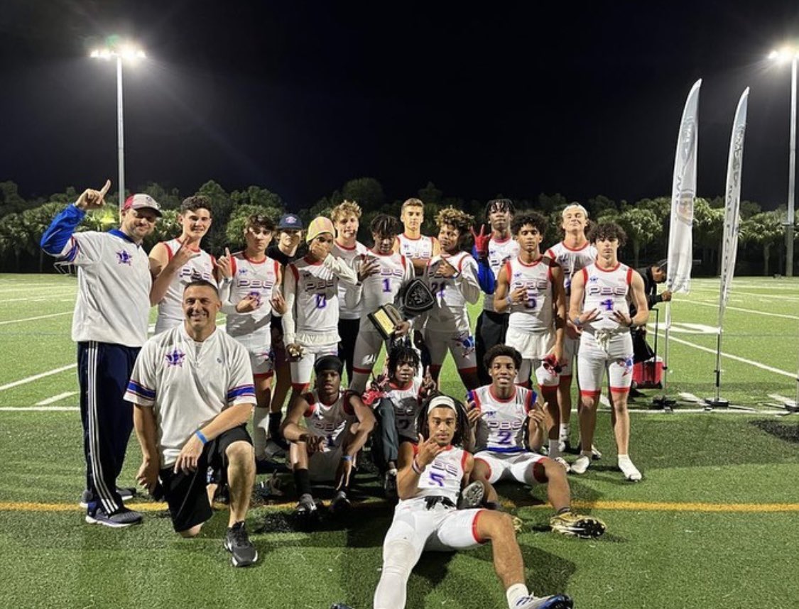 Congratulations to our Varsity Blue squad for winning the Coach Mac 7v7 tournament today!