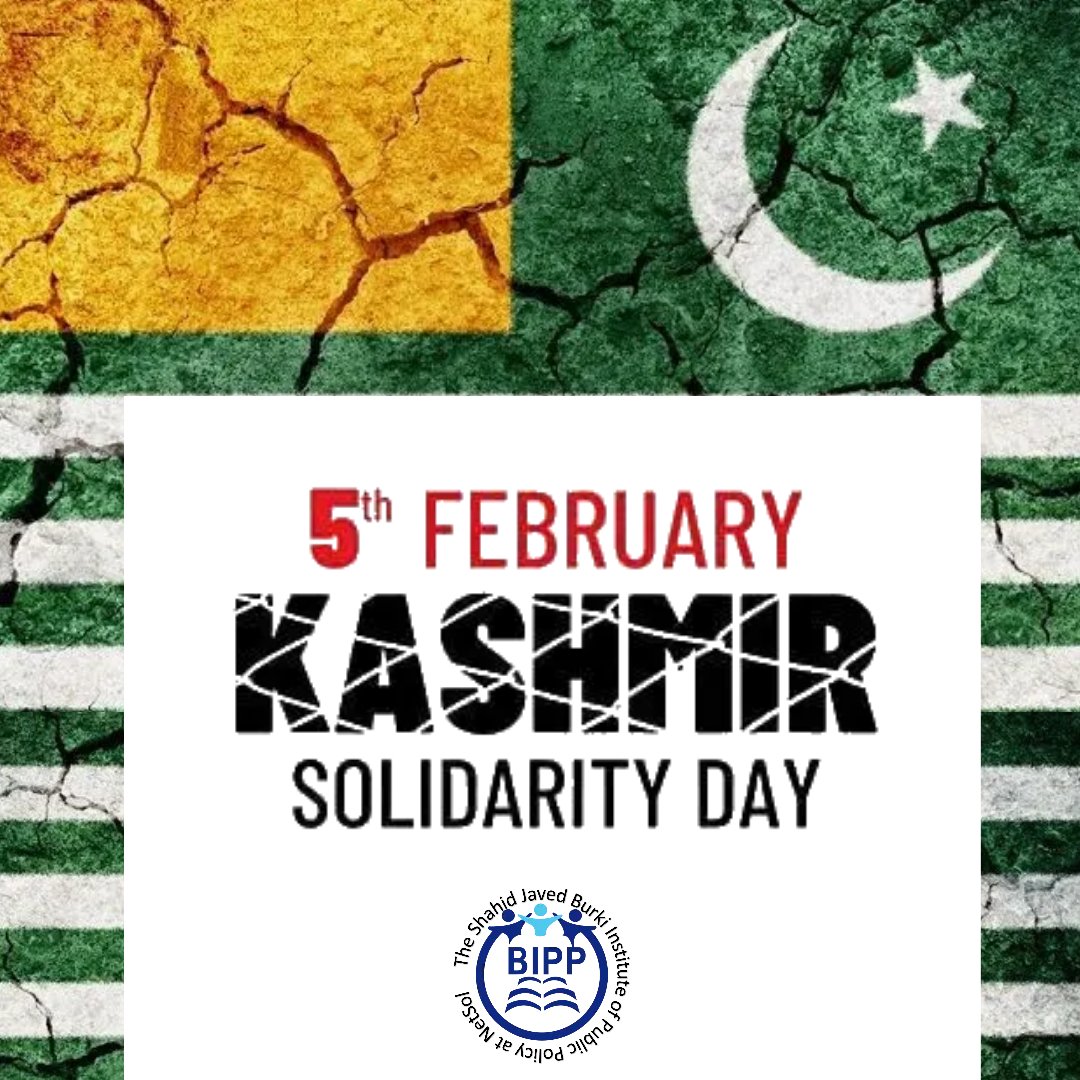 On 5th February Pakistanis across the globe express their solidarity with the people of Kashmir who face severe persecution under the Indian regime. Our hearts, thoughts, and prayers go out to the curfewed people of IOK on this Kashmir day 
#Kashmir #SolidarityDay #BIPP #Pakistan