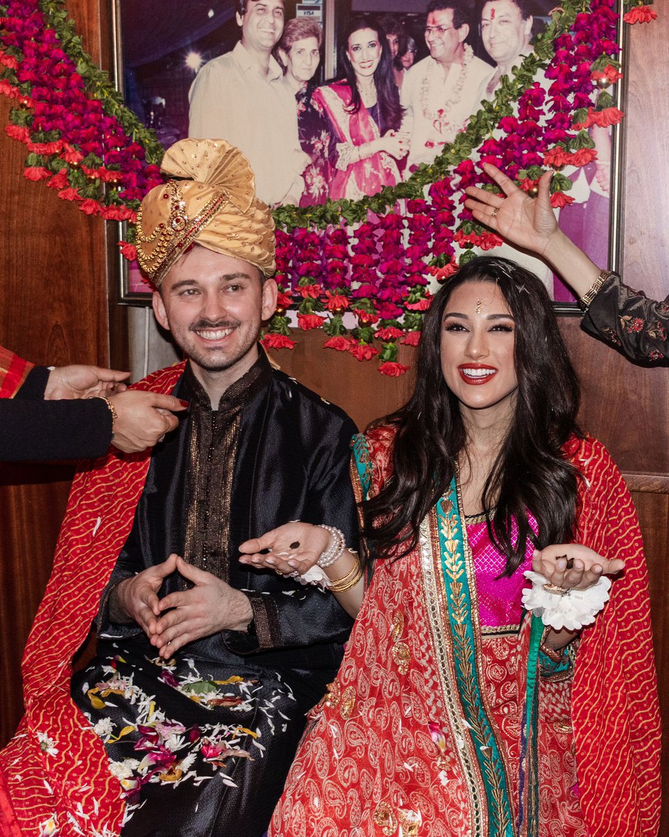 HananyaNaftali's tweet photo. My wife is Indian-American (and now Israeli too). In the Indian-Jewish tradition, the couple throws a henna party before the wedding for the success of the marriage and celebration of the couple with family and friends.

@india_intl_ https://t.co/0Jcipu6EZE