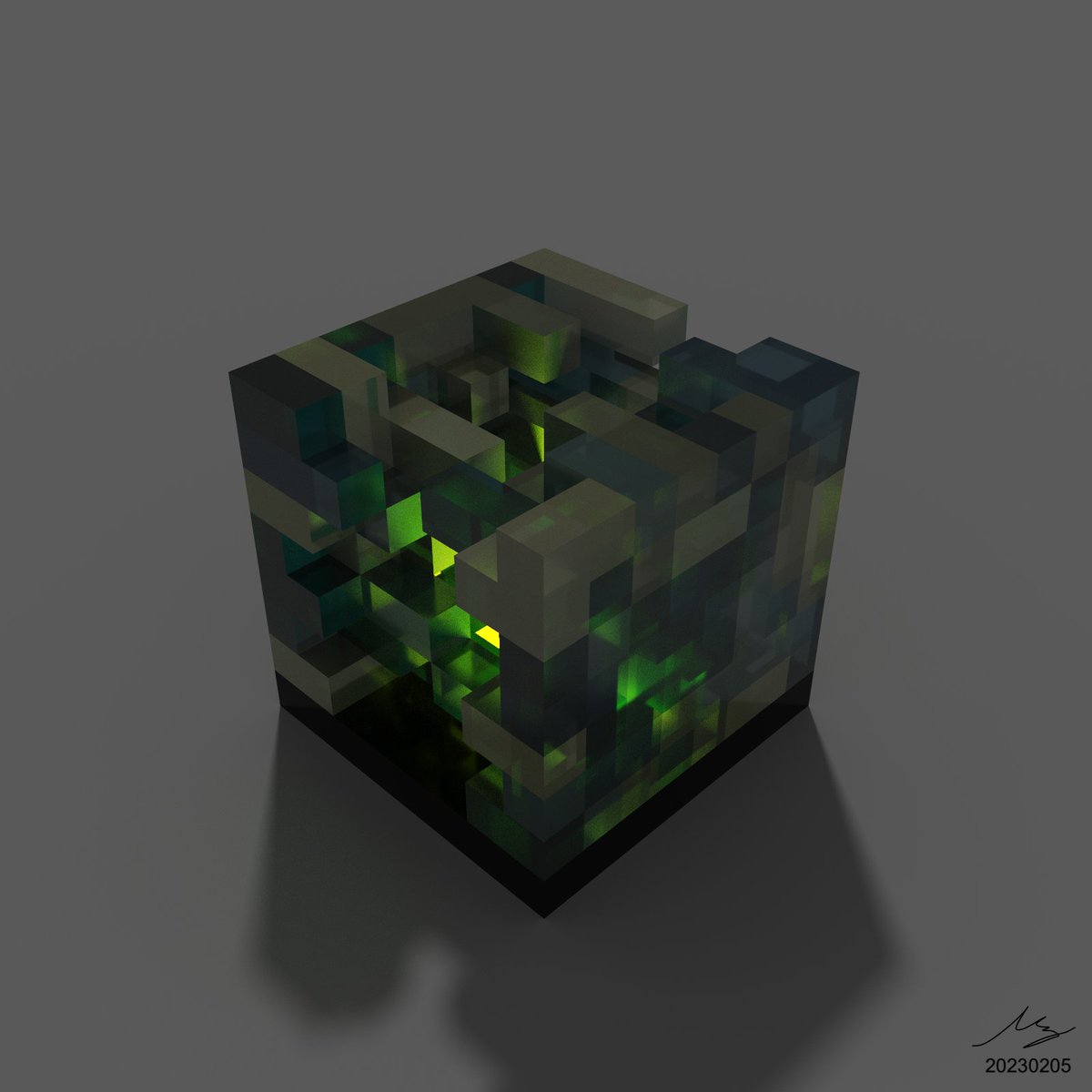 0xInnya's tweet photo. Feb 5
[8/9] Night shot of today's random #voxelart made with #Python and #magicavoxel:
"20230205”

last one's a secret<3

 #NFT #NFTartwork #NFTartist #Random #Randomness_saves_the_world #RSTW #FolloMe #FolloForFolloBack #NFTCommunity #NFTs  #NFTartists #NFTCommunitys #voxelart https://t.co/9e6kgzbcVC