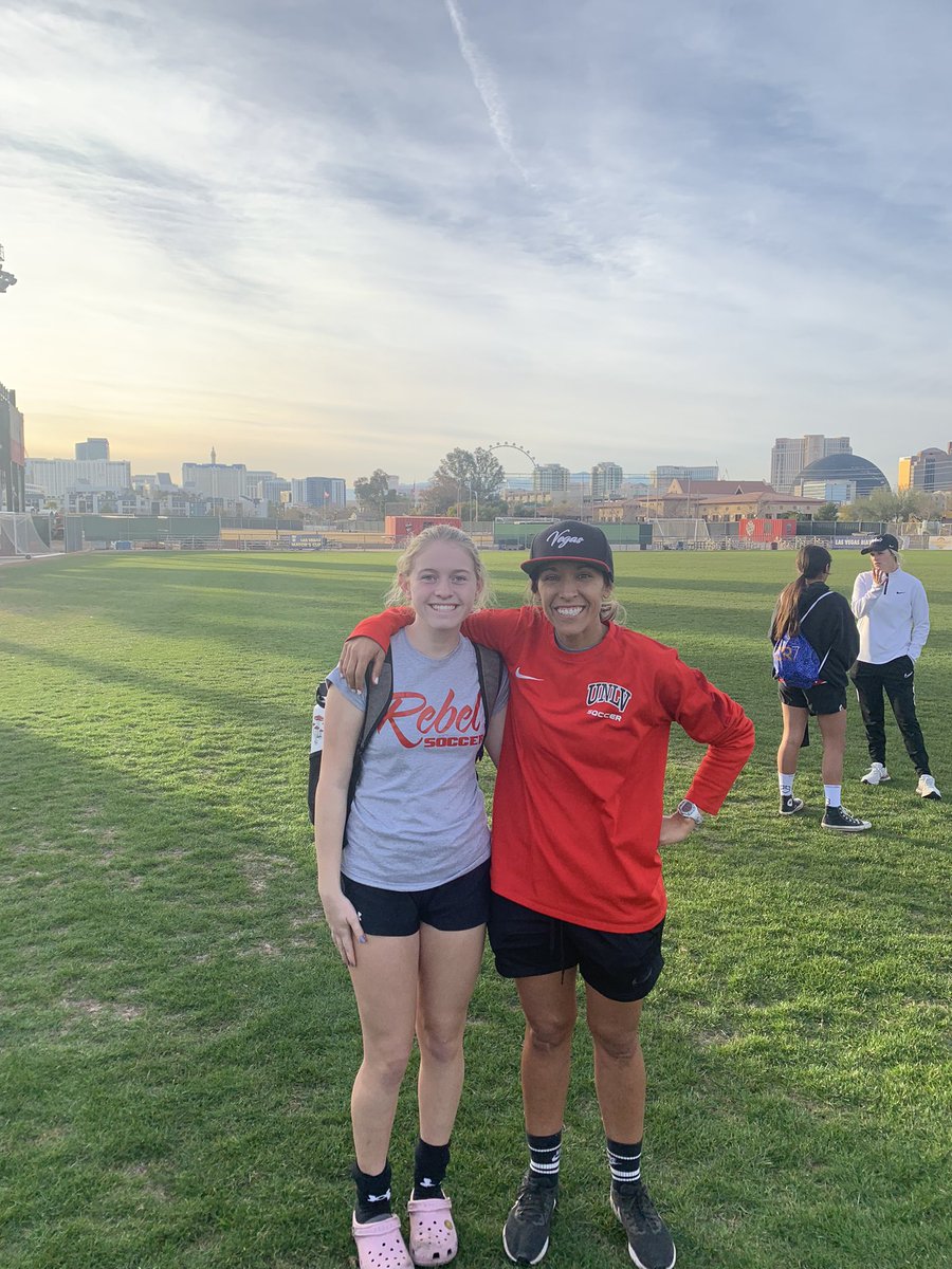 Thank you Coach @JenRuiz13 and @UNLVwSoccer I had a great time competing at camp today!