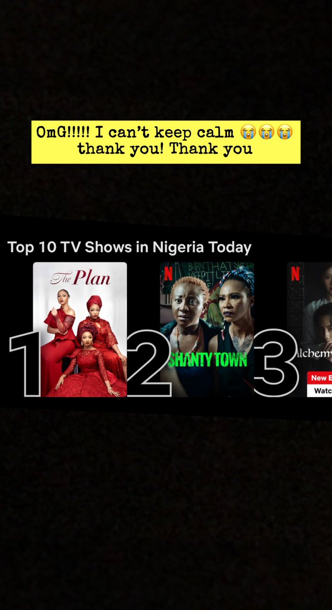 fifibaby's tweet photo. 💃🏾💃🏾💃🏾💃🏾Thank you Nigeria 🇳🇬💥💥💥🙏🏾🙏🏾🙏🏾 #ThePlan #ThePlanOnNetflix #ThePlanTVseries https://t.co/OLEzAFzovZ