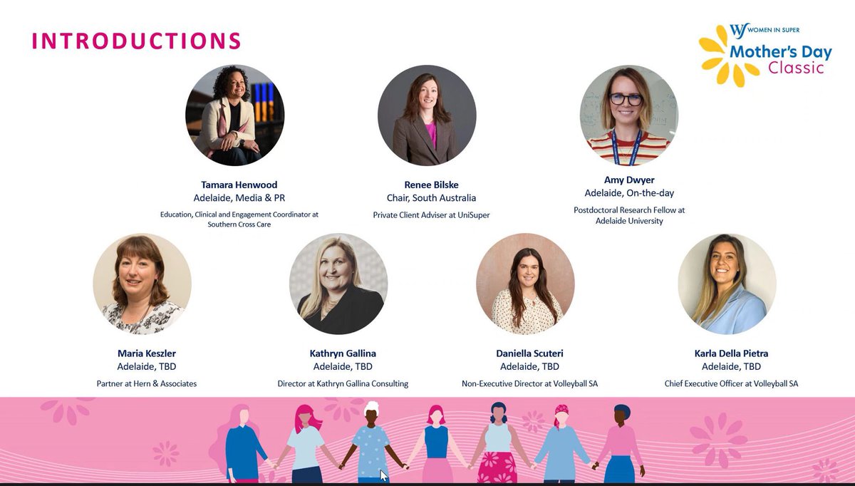 Introducing the 2023 Mother’s Day Classic SA committee👇🏻 Who run the world? #mdc #mothersdayclassic <a href="/MDC_walk_run/">Mother's Day Classic</a>