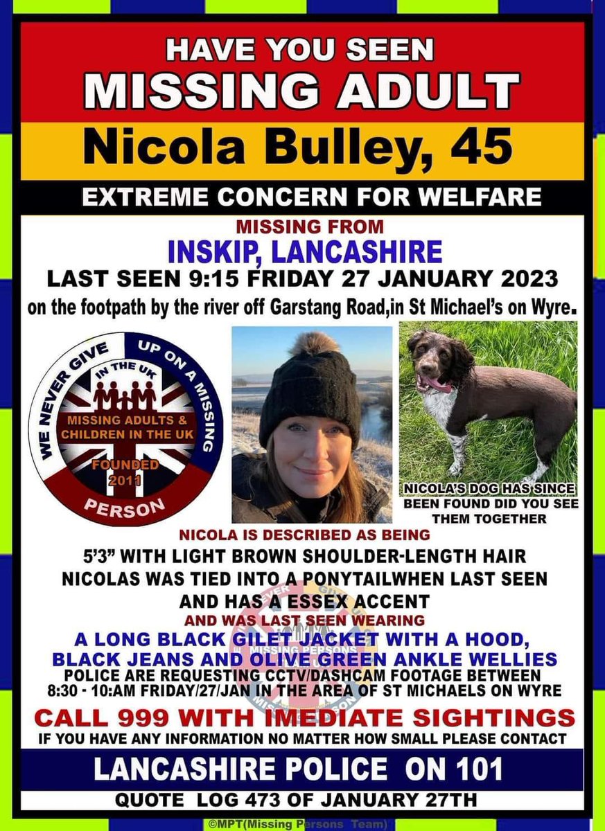 #NicolaBulley #missingwoman