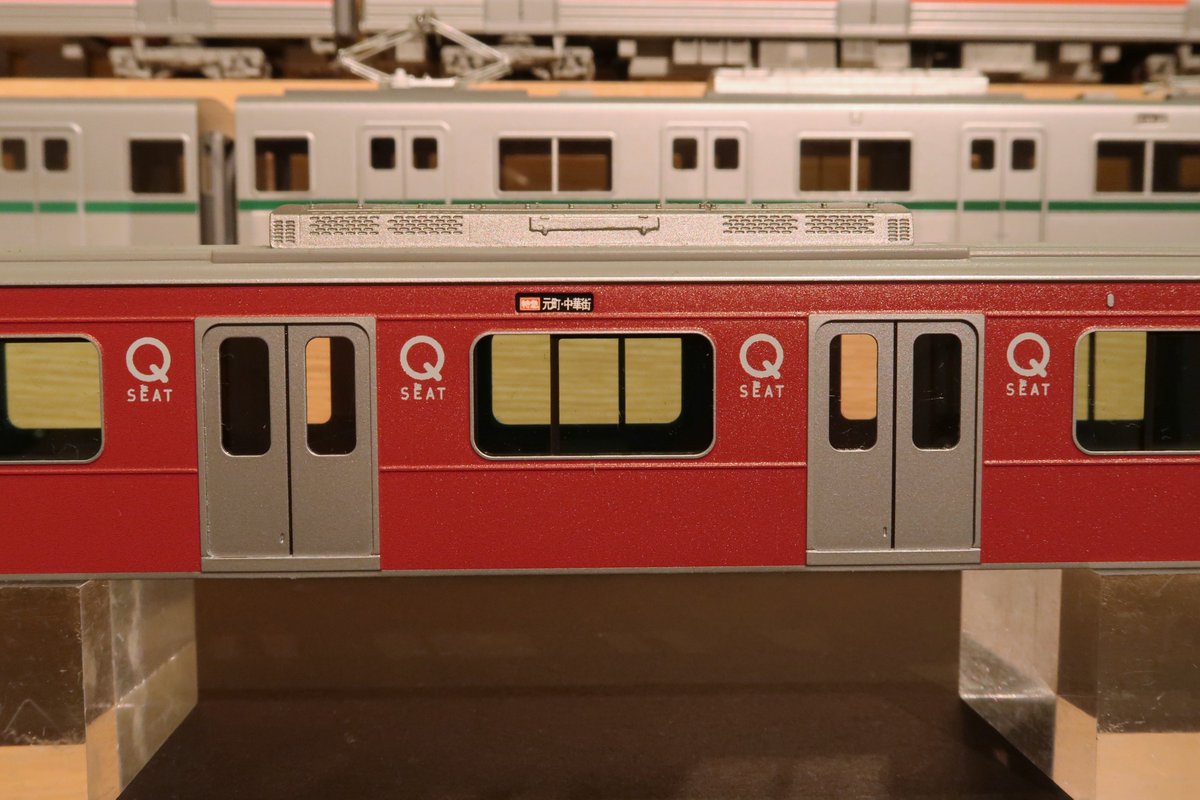 会場にて展示しておりました東急5050系4000番台の東横線Qシート車です