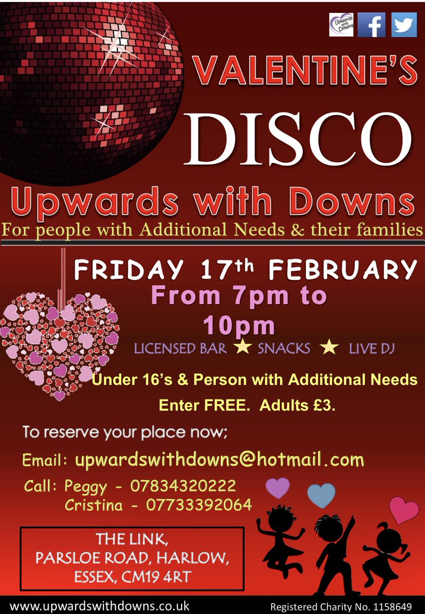 upwardsdowns's tweet image. Our Valentines Disco is on the 17th. Please let us know if you are attending xx