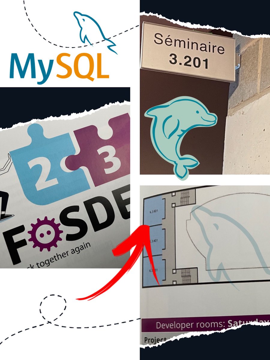 lefred's tweet photo. This afternoon from 1.10PM the @MySQL and Friends Devroom will take place in building K, Room 3.201 (3rd floor) @fosdem #FOSDEM #FOSDEM2023 #MySQLDevroom https://t.co/gqMLKOvvS9