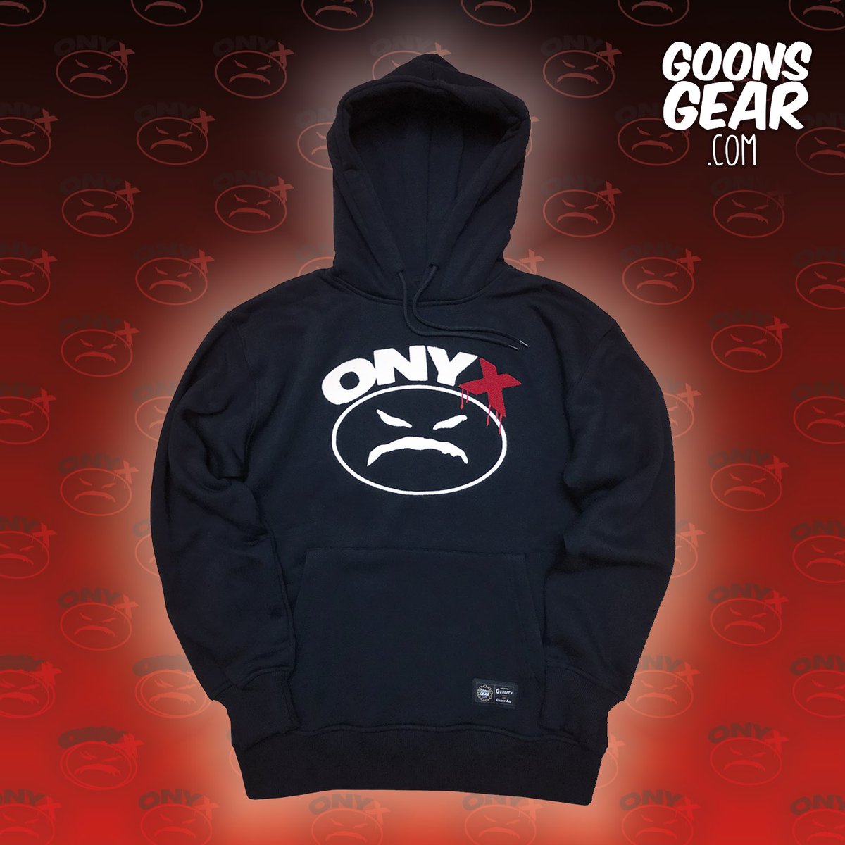 The dope new Onyx Chenille MadFace Hoodie 😡🔥 Order on our website 🤙🏽