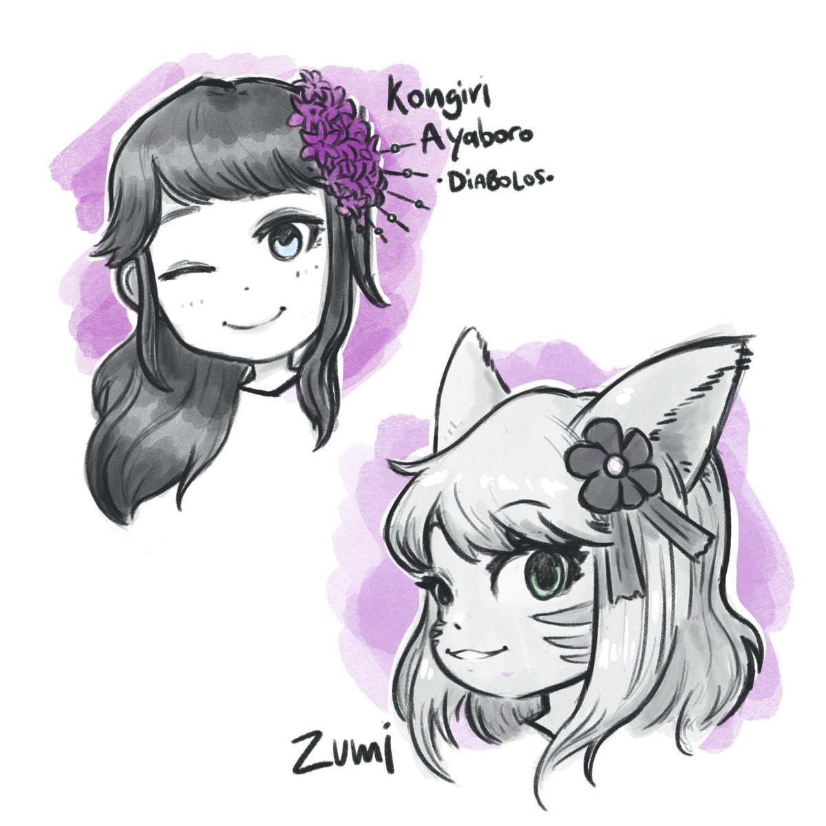 OdsarOroq's tweet photo. Pinks and purples were a popular colour at the party.
@zumi_xiv and @AyaboroKongiri 
#SAMEParty #CrystalArtParty https://t.co/zwHKRvmiPu
