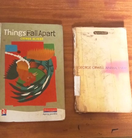 zambusakala_'s tweet photo. Pick your fighter.
Chinua Achebe's Things fall apart or George Orwell's Animal farm. https://t.co/gf91emXcqm